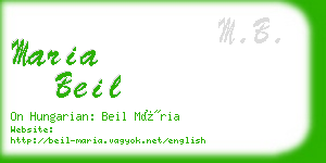 maria beil business card